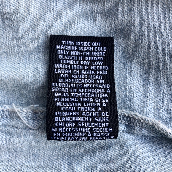 BoomBoom Jeans Oversized Destructed Denim Jacket M - Picture 7 of 8